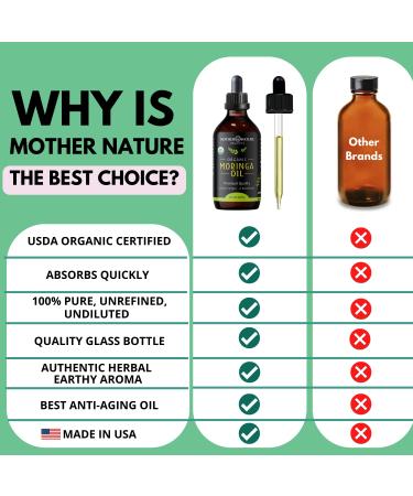 Moringa Oil - USDA Organic 100% Pure & Cold Pressed | Natural Moisturizer for Skin Face Hair | Gluten Free Non-GMO & Vegan (2oz - Buy Online on SooperMarket.com