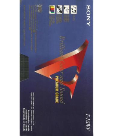 Sony T120VRH VHS Tape - Discontinued by Manufacturer - Single - Buy Online on SooperMarket.com