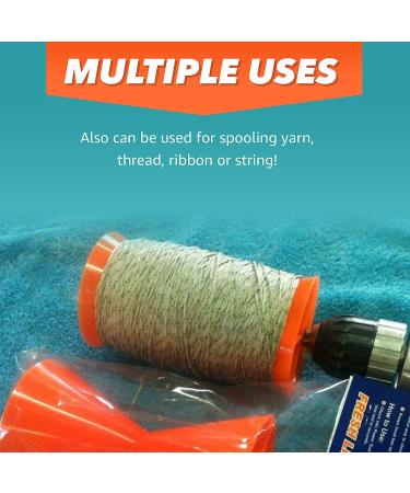 LineOFF Fishing Line Winder Spooler (Orange) - Electric Drill Powered Stripper Tool - Buy Online on SooperMarket.com