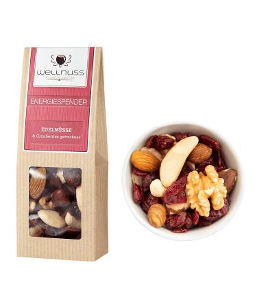 Wellnut Gourmet Birthday Gift Set - Premium Delicatessen in Birch Wood Box | 4 Nut Mixes & Chocolate Snacks for Men & Women - Buy Online on SooperMarket.com