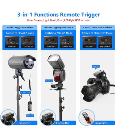 Neewer FC-16 Wireless Flash Trigger with Remote Shutter for Canon Rebel & EOS Cameras - Buy Online on SooperMarket.com