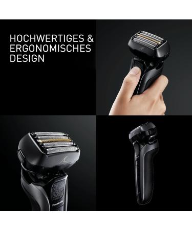 Buy Panasonic Series 900 ES-LV6U Premium Wet & Dry Razor for Men | 5-Blade Shearing Head Linear Motor Beard Sensor | Matte Black - International Shipping Available - Buy Online on SooperMarket.com