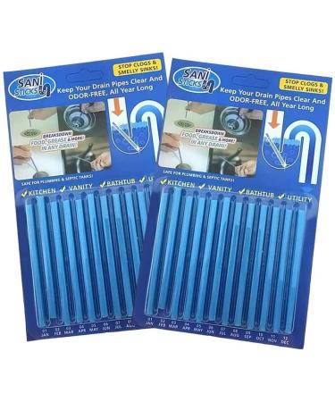 Drain Cleaner Sticks Sink Deodorizer (24 Pcs) Keeps Drains and Pipes Clear and Odor As Seen On TV