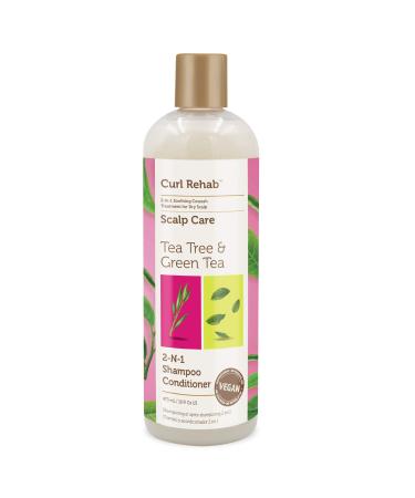 Scalp Recovery Treatment 2 in 1 Hair Shampoo Conditioner Enriched with Tea Tree & Green Tea 16 Oz 16 Ounce (Pack of 1)