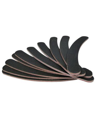 Peowuieu 10 Double Sided 100/180 Grit/Bana Curved Nail Files UK Emery Forums