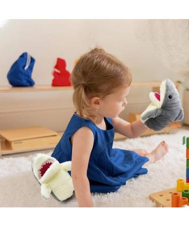 Lilizzhoumax Shark Hand Puppet Plush Toy - Interactive Role-Playing & Early Education Toy for Kids - Buy Online on SooperMarket.com