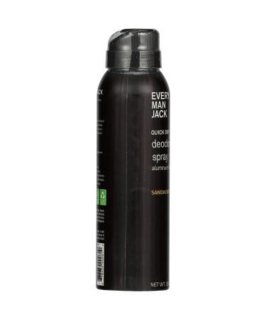 Every Man Jack Sandalwood Spray Deodorant 3.5 oz - Natural & Long-Lasting - Buy Online on SooperMarket.com