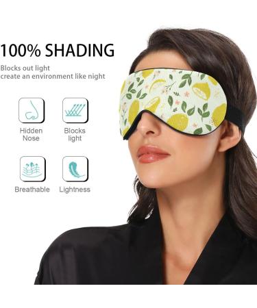 WELLDAY Yellow Lemon Sleep Mask: Soft Comfort Eye Shade Cover for Men and Women - Buy Online on SooperMarket.com