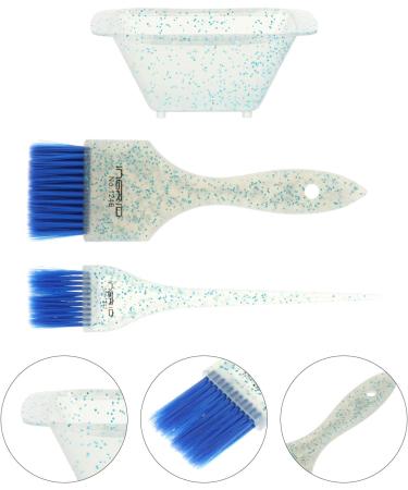 Minkissy Highlight Hair Brush Tint Bowls Set Hair Dye Brush and Bowl Set Professional Hair Dye Kit Salon Hair Coloring Dyeing Kit Tint Tool (Blue) Hair Color Brush Hair Dyeing Bowl - Buy Online on SooperMarket.com
