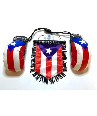 Puerto Rico Boxing Gloves Car Flag Decals - PR Combo 9 - Buy Online on SooperMarket.com