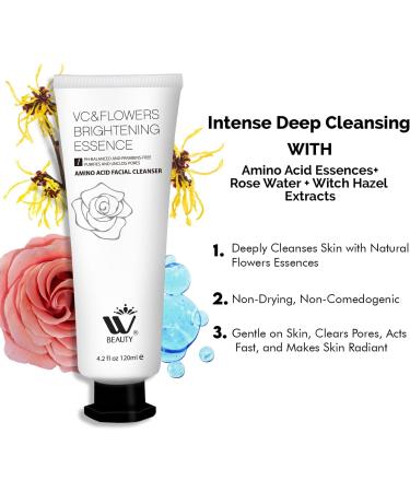 WBM Face Cleanser with Amino Acid - Restorative Facial Cleanser for All Skin Types | 4.2 oz - International Shipping Available - Buy Online on SooperMarket.com