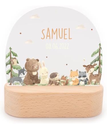 Kidsmood Nachtlampe - Personalized Bedside Lamp for Children | Cute Night Light for Babies | Unique Gift for Baby Showers & Births - Buy Online on SooperMarket.com