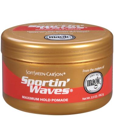Soft Sheen Sportin Waves Max. Hold Pomade 3.5oz (2 Pack)
