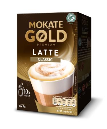Mokate Gold Premium Latte Classic Flavour Skimmed Milk Powder **6X 10x sachets**