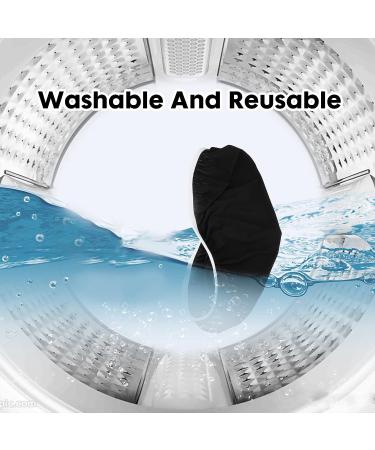 Stretch Spandex Washable Black Toilet Lid Cover - Elastic Bottom Seat Protector - Buy Online on SooperMarket.com