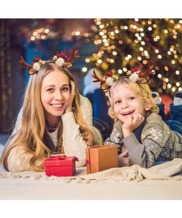 Runmi Christmas Headband Reindeer Antlers Hair Band Red Sequins Headbands Christmas Hair Accessories for Women and Girls (C) - Buy Online on SooperMarket.com