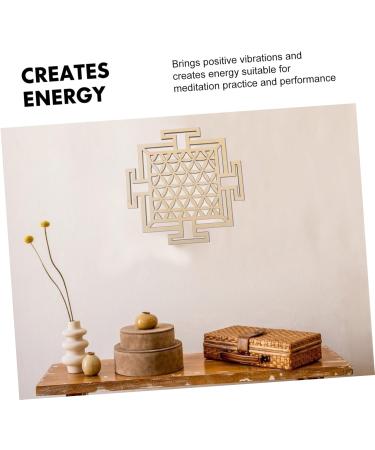 Cabilock 1pc Wooden Wall Hangings Sacred Geometry Home Decor Of Life Wall Art Geometric Wall during As Shown1 - Buy Online on SooperMarket.com