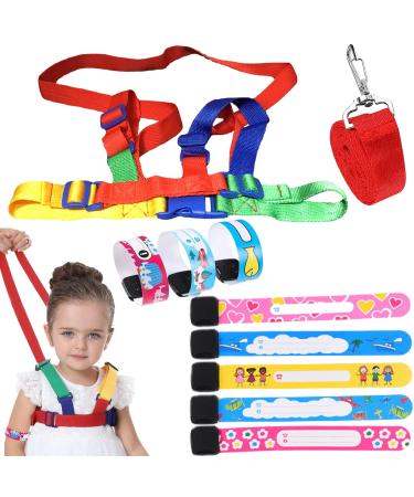 DKDDSSS 9PCs Children Sidelines Baby Railway Dishwear for toddlers emergency bracelet for children waterproof reusable things for boys