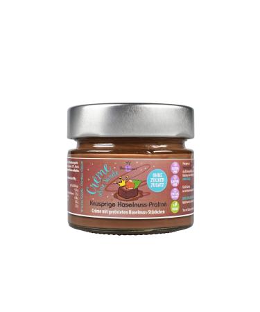Principessa's Cr me without sin crispy hazelnut praline WITHOUT added sugar vegan & palm oil free 150g Hazelnut praline 150 g