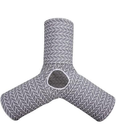 Collapsible Cat Tunnel Toy - 3-Way Play Fun for Cats, Rabbits, Kittens - Gray Arrow Design - Buy Online on SooperMarket.com