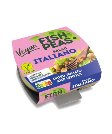 F shPeas Vegan Tuna Salad 175g - Italiano Style Vegan Salad Ready Salad Vegan Tuna Tuna with Vegetables