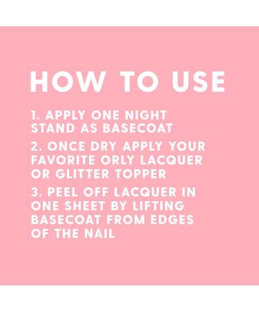 Orly Peel Off Base Coat 'One Night Stand' | Nail Treatment for Easy Glitter & Shimmer Removal | 0.6 fl oz - Buy Online on SooperMarket.com