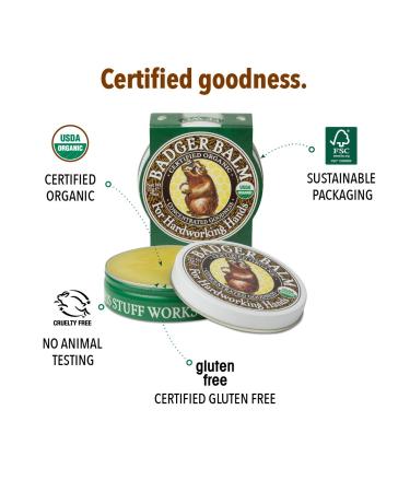 Badger Aloe Vera & Wintergreen Healing Balm for Dry, Hardworking Hands - Certified Organic Hand Repair Balm, 0.75 oz (2 Pack) - Buy Online on SooperMarket.com