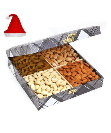 Jaiccha Ghasitaram Christmas Gifts Cross Check Wooden Dryfruits Box Cross Check Wooden Dryfruits Box Cap