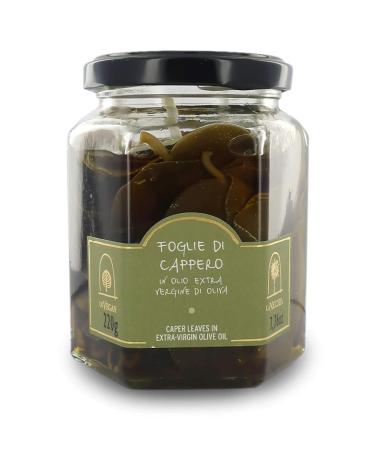 La Nicchia Pantelleria Caper Leaves in Extra Virgin Olive Oil 220g - Authentic Italian Delicacy for Global Shipping - Buy Online on SooperMarket.com
