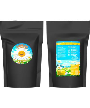 Premium Chamomile Flower Pyramid Tea Bags | 40 Pyramid Tea Bags | Soothing and relaxing | Helps Bloating & Digestion | Improves Sleep | Whole Flower Caffeine Free Gluten Free | Resealable Pouch - Buy Online on SooperMarket.com