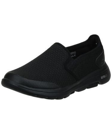 Skechers Men's Gowalk 5-Elastic Stretch Athletic Slip-on Casual Loafer Walking Shoe Sneaker 10.5 Black