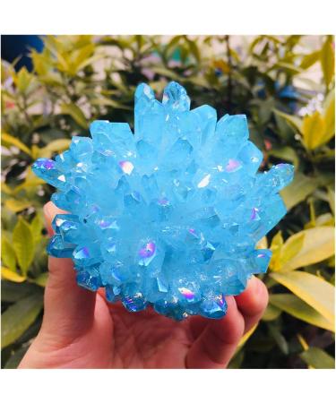 Natural Crystal Cluster White Specimen Ore Reiki Stone Raw Crystal Home Decor Decoration Gift 300-400g - Buy Online on SooperMarket.com