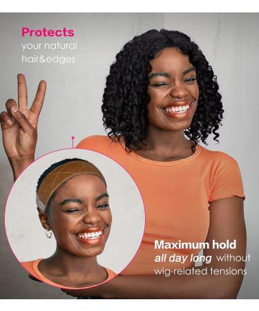 Yuest Wig Grip Band with 4 Pcs Wig Caps - No Slip Wig Gripper for Lace Front Wigs - Buy Online on SooperMarket.com