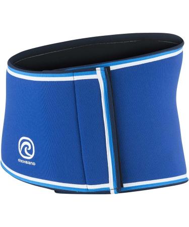 Rehband RX Back Bandage - 7mm Neoprene Stabilizer Belt for Back & Lumbar Support | Anatomical Fitness & Everyday Use - Blue S - Buy Online on SooperMarket.com