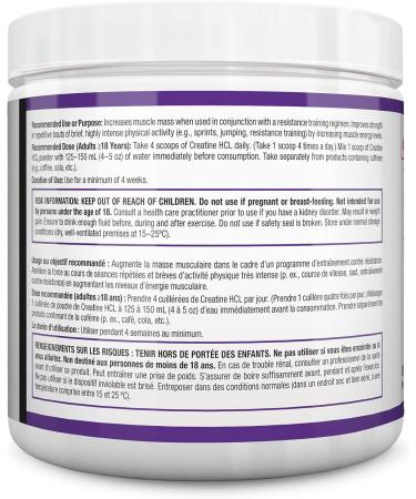 SD Pharmaceuticals CREATINE HCL - CHCL - Creatine Hydrochloride - Blue Raspberry - 300g - 120 Servings - Enhance ATP Energy Metabolism - Maximizes Levels of Phosphocreatine - Muscle Cell Volume & Protein Synthesis - Satellite Cell Activity - Ultra Concent - Buy Online on SooperMarket.com