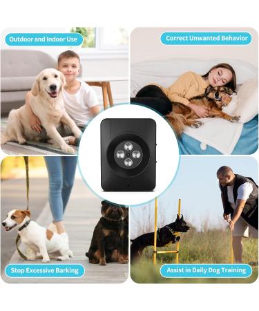 Anti-Bark Devices for Dogs | Rechargeable 4 Transmitters & 33ft Ultrasound Control | Safe for Small to Large Dogs - Buy Online on SooperMarket.com