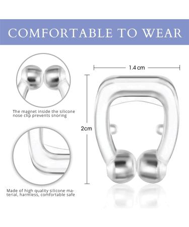 Silicone Magnetic Anti-Snoring Nose Clips - Snore Stopper for Instant Relief - 6 Pack - Buy Online on SooperMarket.com