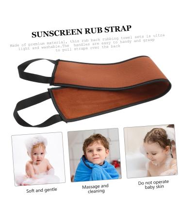 Buy Angoily Sunscreen Rubbing Strap Body Towel & Back Applicator Mitt | Long Shower Towel & Loofah Sponge - Perfect for Self Tan & Moisturizing - Buy Online on SooperMarket.com