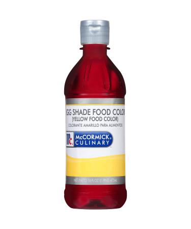 McCormick Culinary Egg Shade (Yellow) Food Coloring, 16 fl oz - One 16 Fluid Ounce Bottle of Yellow Food Dye, Adds Yellow Color to Frostings, Icings, Cheese Dishes and More 16 Fl Oz (Pack of 1)