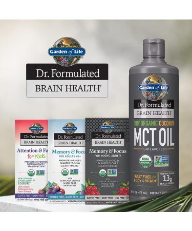 Organic Coconut MCT Oil unflavored - Dr. Formulated Brain Health | 32 fl oz | Garden of Life - Buy Online on SooperMarket.com