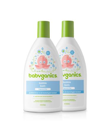 Babyganics Bubble Bath, Fragrance Free, 20oz, 2 Pack