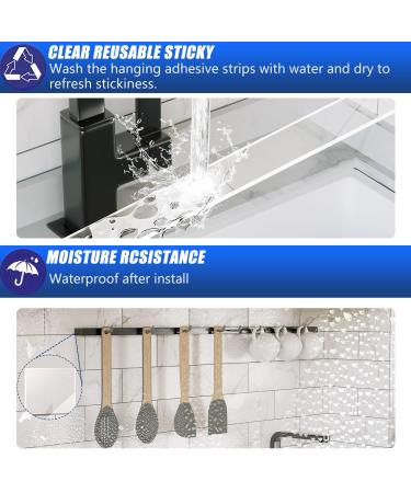ZMUAXUAN Strong Nano Double Sided Tape Heavy Duty Mounting Clear Removable Sticky Adhesive Strips No Damage Wall Waterproof Reusable Thick Gel Grip Washable for Hanging Picture Poster Carpet Photo 1 - Buy Online on SooperMarket.com