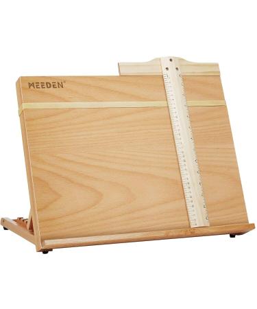 Portable & Adjustable Wood Sketching Board - ATWORTH Wood Desktop Easel Tabletop Easel, 18" x 14"