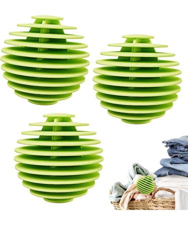 Laundry Balls for Dryer - Laundry Scrubbing Balls Multi-Layer Vane Laundry Balls Anti-tangling Reusable Scrubbing Balls Anti Static Efficient Washer Balls for Quick Drying Welts Green - Buy Online on SooperMarket.com