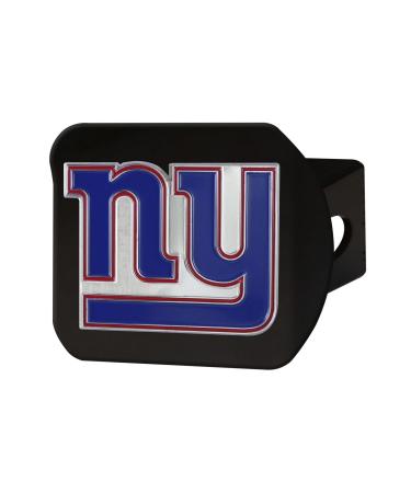 FANMATS - 22592 NFL New York Giants Metal Hitch Cover, Black, 2" Square Type III Hitch Cover , Blue