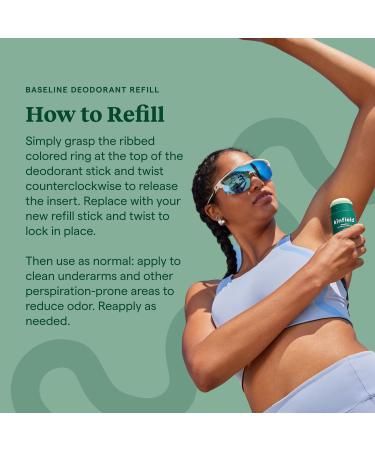 Kinfield Baseline PH-Balancing Deodorant Refill Stick - Vegan Natural Deodorant for Sensitive Skin - 2.8 oz - Worldwide Shipping Available - Buy Online on SooperMarket.com