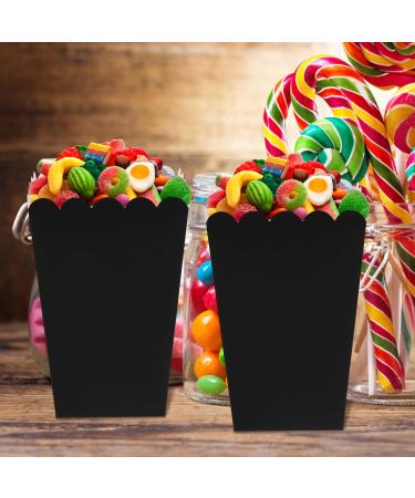 Alipis 50Pcs Popcorn Boxes Disposable Popcorn Buckets Paper Popcorn Tubs Greaseproof Popcorn Containers for Movie Theater Night Parties 250g Black - Buy Online on SooperMarket.com