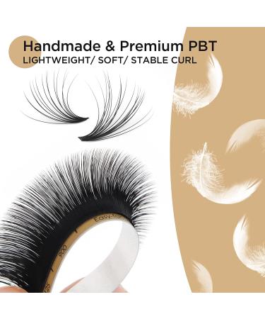 Premium LASHVIEW CC Curl 0.03mm Eyelash Extensions | 8-15mm Mixed Lengths | Faux Mink Russian Volume Lashes | Professional Salon Use - Buy Online on SooperMarket.com