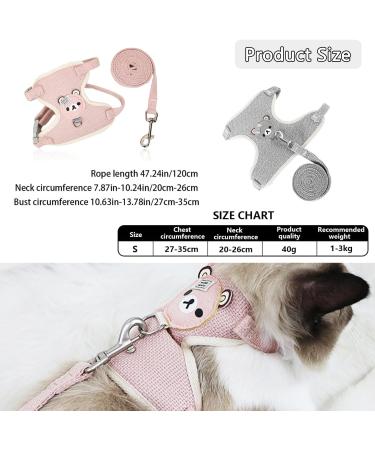 Taicols Adjustable Leash Set for Rabbits & Cats | 120cm Breathable Harness & Soft Pet Dishes | Ideal for Outdoor Walking & Travel - Buy Online on SooperMarket.com