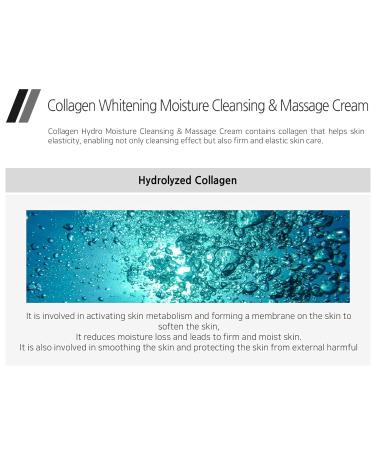 Enough Collagen Soft Milky Moisture Cleansing Cream | Deep Hydrating Face Cleanser & Makeup Remover | Korean Skincare for All Skin Types - 10.58 oz - Buy Online on SooperMarket.com